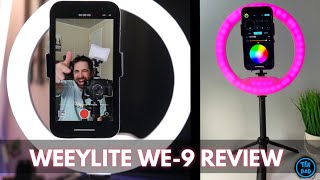 RGB RING LIGHT for smartphones REVIEW - WEEYLITE WE-9