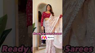 Myntra Ready to Wear Festive Sarees #myntrahaul #saree #readytowearsaree #shorts #fyp