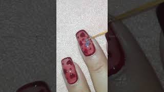 9D Magnetic Hearts- Valentine's Day Nail Art Tutorial #shorts #nailart #gelnails #nails | Rose Pearl