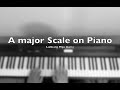 How to play A major Scale on Piano