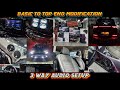 Kia Carens Basic to Top End Modification | 3 Way Audio Setup | Car LED Light | Fog Projector