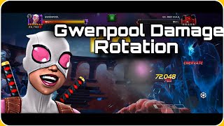 GWENPOOL DAMAGE ROTATION - Marvel Contest of Champions