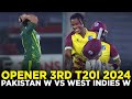 Opener | Pakistan Women vs West Indies Women | 3rd T20I 2024 | PCB | M2F2A