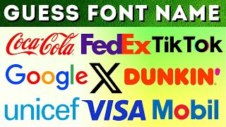 🚀 3-Second Logo Font Frenzy! ⚡️ Guess the font by Logo Image Challenge ! 🏆🔠Font Guessing Game! 🕒🎯