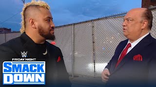 Solo Sikoa introduces Paul Heyman to the newest member of The Bloodline | WWE on FOX