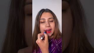 Trying Lakme Absolute Matte Lipstick (Shade-Coral Flare) #lakme #lakmematte #lakmelipstick