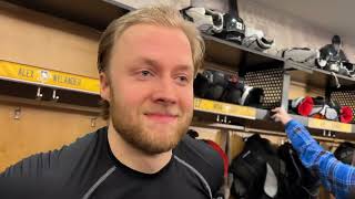 Impressive: Alex Nylander after first NHL game in three years