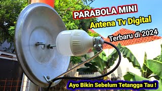 IDE CERDAS‼️ Cara Membuat Antena Tv Digital PARABOLA MINI segala arah❗️