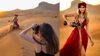 Natural Light Photoshoot in Dubai Desert, Behind The Scenes