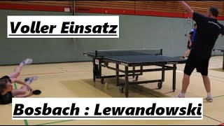 Der  Deutschermeister Herren B Verbandspokal  F.Lewandowski(1852TTR) gegen L.Bosbach(2221TTR)