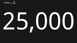 25000 Second Countdown Timer