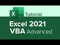 Excel 2021 VBA Advanced Tutorial