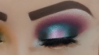 Purple, Green \u0026 Pink Magic: A Bold Makeup Look.#youtube#tutorial#trending#channel