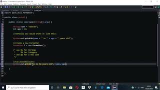 Formatter in Java with printf and format