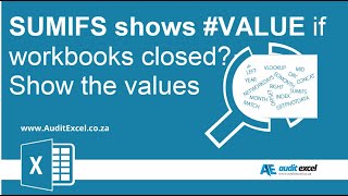 SUMIFS #VALUE error when linked workbooks are closed in Excel.