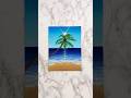 “Ray of Paradise” easy painting idea for beginners #paintingtutorial #art #seascape #acrylicscenery