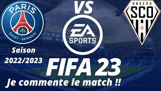 PSG vs Angers 18ème journée de ligue 1 2022/2023 /FIFA 23 PS5