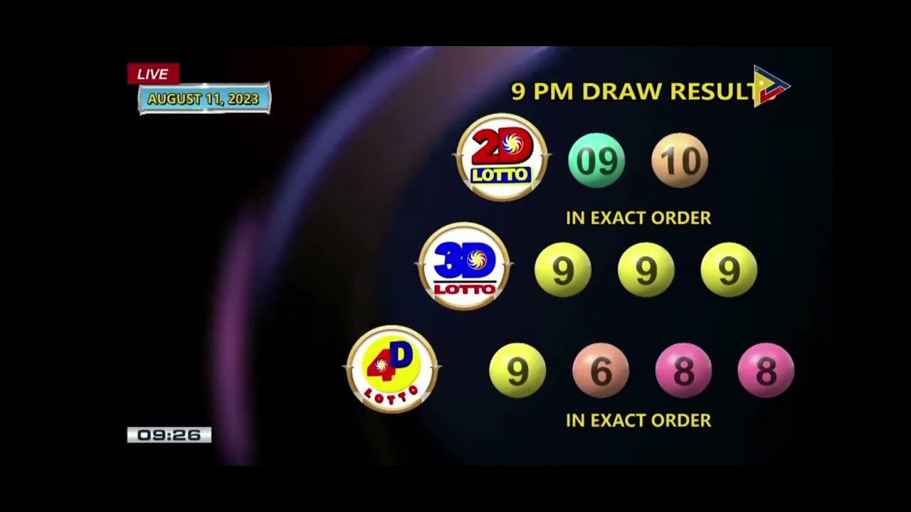 9pm PCSO Lotto Results August 11 2023 Friday 6/58 6/45 4D 3D 2D ...