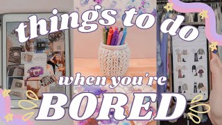 8 FREE Things to Do When You're Bored at Home! (recycled crafts, apps to download, websites & more!)