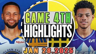 Golden State Warriors vs Utah Jazz Game 4th Highlights Jan 28,2025 NBA Season 2024-25