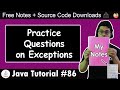 Practice Set on Errors & Exceptions
