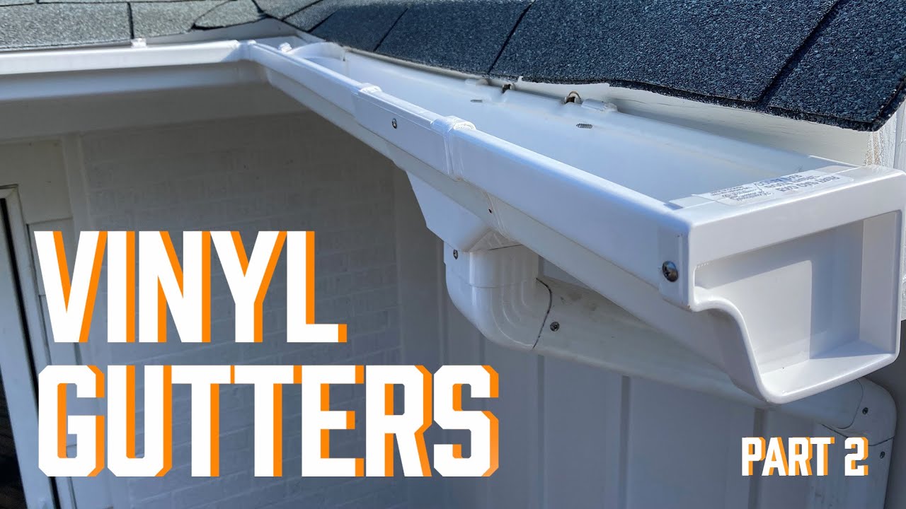 DIY Vinyl Gutters - YouTube