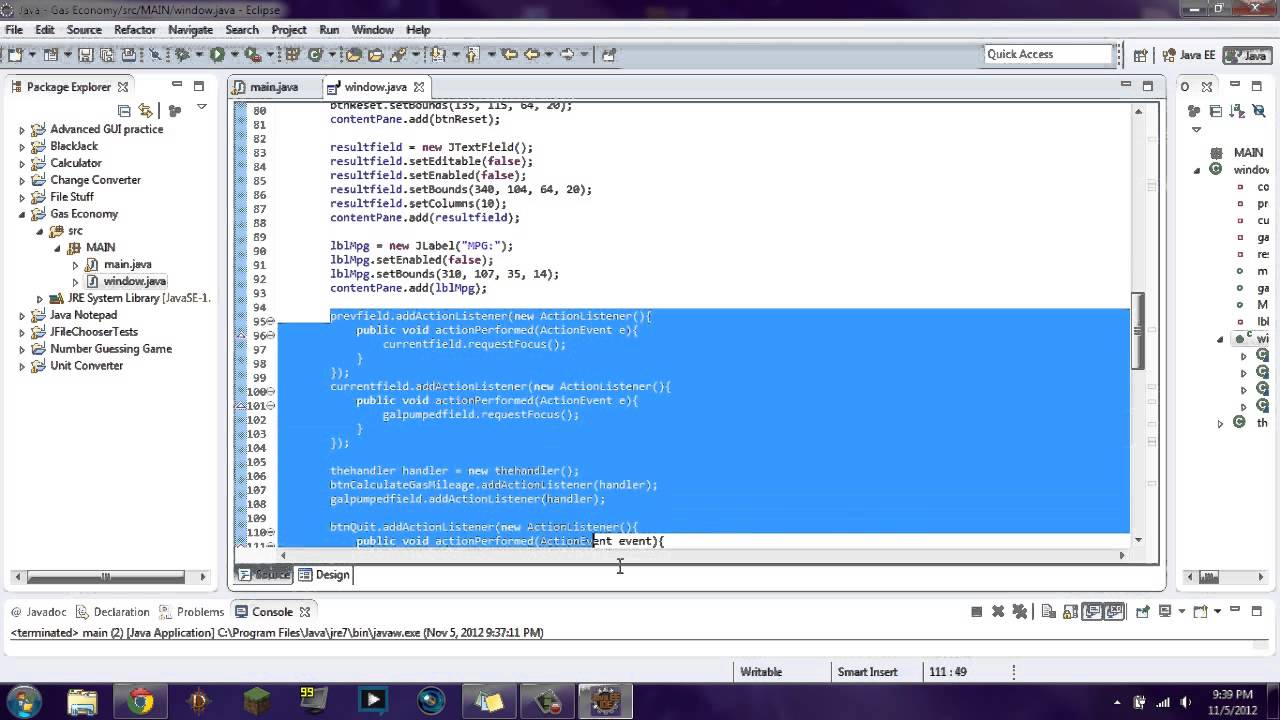 Java Program Mpg Calculator Youtube