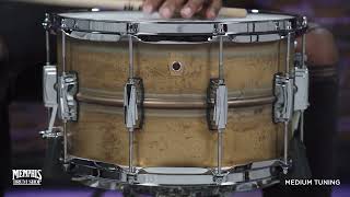 Ludwig 14x8 Raw Brass Phonic Snare Drum (LB484R)