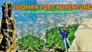 जीवधन किल्ला | Jivdhan Fort | The Most Thrilling Zipline \u0026 Rappelling Adventure In Sahyadri