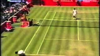 Pete Sampras great shots selection against Lleyton Hewitt (Queens Club 2000 FINAL)