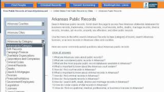 How to navigate to public records on SearchSystems net