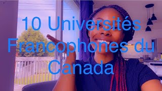 10 Université francophone du Canada