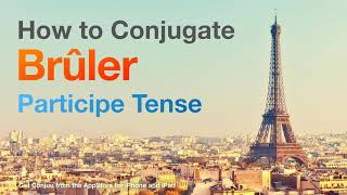 How to conjugate Brûler (to burn ) in Participe tense.