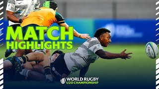 80 POINT THRILLER! | Australia v Fiji Highlights | World Rugby U20 Championship