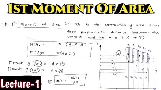 1st Moment Of Area | Lecture-1 | Engineering Mechanics | Civil Stuff