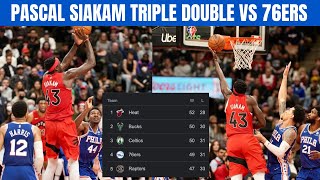 PASCAL SIAKAM TRIPLE DOUBLE VS PHILADELPHIA 76ERS | 76ERS VS RAPTORS IN NBA PLAYOFFS | JAMES HARDEN