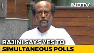 Rajinikanth Supports Simultaneous Elections, Says Will Save Time, Money