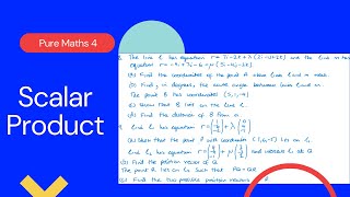 Scalar Product (Edexcel IAL P4 7.11)