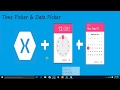 How To Time&Date Picker Using Xamarin Forms Toturial 2