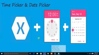How To Time&Date Picker Using Xamarin Forms Toturial 2