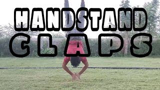 HANDSTAND CLAPS || HANDSTAND CLAP PUSHUPS MOTIVATION || HSPU CLAP