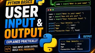 Topic #2 | Python input() and print() Explained with Real Examples
