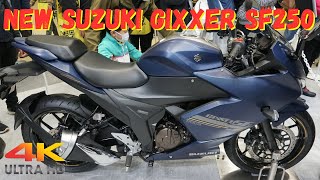 NEW 2023 SUZUKI GIXXER SF250 - New Suzuki Gixxer SF250 2023 - 新型スズキジクサーSF250 2023年 マットステラブルーメタリック