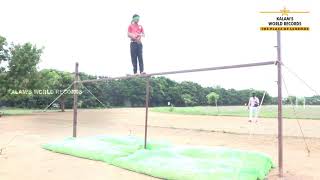 Rotating Silambam At Height Of 7 Feet In A Blindfolded Manner For 1 Hour