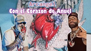 Confirmado: arcangel tiene la cadena de anuel y la  muestra en tarima