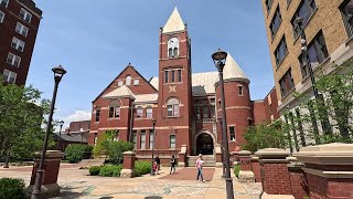 ⁴ᴷ⁶⁰ Walking tour of downtown Morgantown, West Virginia