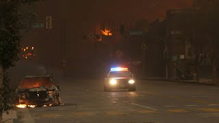 Firefighters battle blazes as thousands evacuate amid wildfires in Los Angeles | AFP