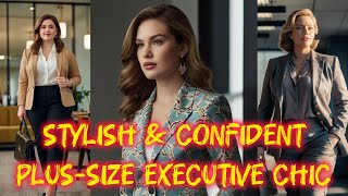 Confident \u0026 Chic: Plus-Size Executive Style with a Relaxed Twist #ai