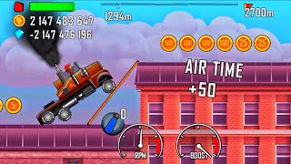 hill climb racing - truck on rooftops | android iOS gameplay  #475 Mrmai Gaming