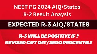 NEET PG 2024 : Expected Closing Ranks R-3 AIQ/ States II R-2 Analysis \u0026 Revised Cut Off#neetpg2024